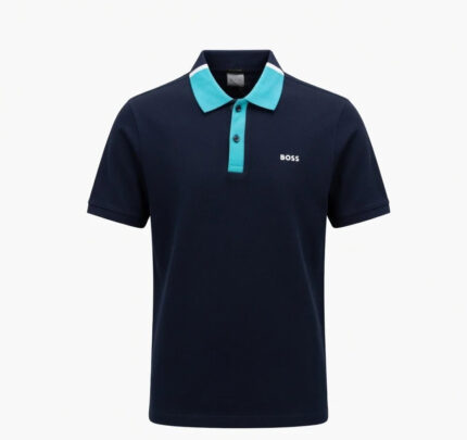 Boss Classic Fit Polo T-Shirt with Contrast Collar