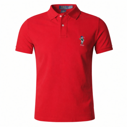 POLO RALPH LAUREN Radiant Garnet Tailored Fit Short Sleeve Piqué Polo Shirt