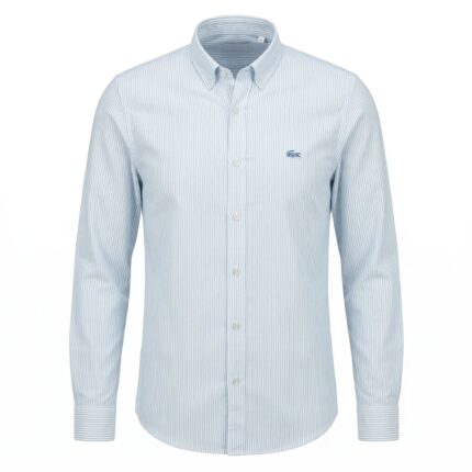 Lacoste Regular Fit Striped Button-Down Oxford Shirt