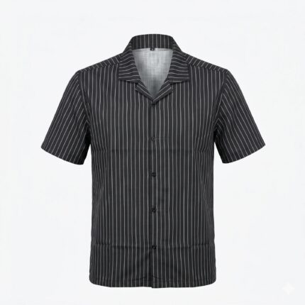 Agent Sparrow Striped Short Sleeve Button-Up Iron Free Shirt