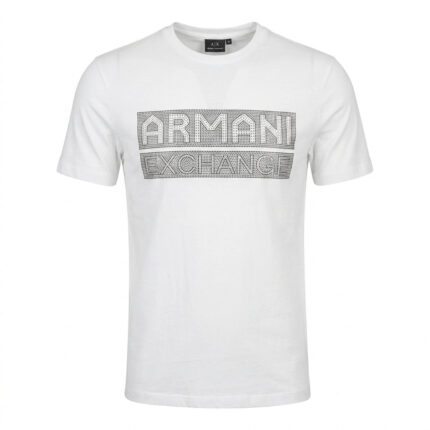 ARMANI EXCHANGE Luminous Pearl Slim Fit Short Sleeve Graphic Tee
