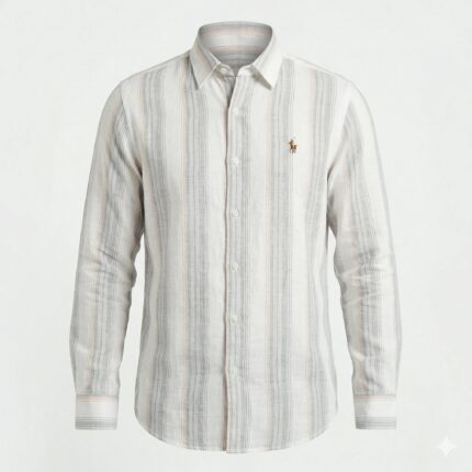 POLO Ralph Lauren Regular Fit Stripe Full Sleeve Linen Shirt