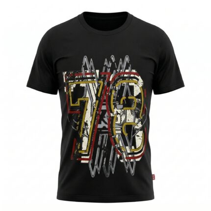 DIESEL Ember Scarlet Classic Fit Short Sleeve Graphic T-Shirt