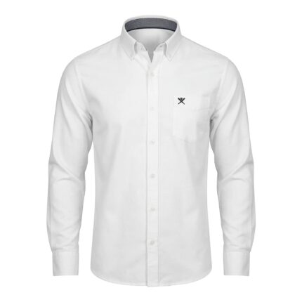 HACKETT Moonbeam Pearl Tailored Fit Long Sleeve Satin Lycra Party Shirt