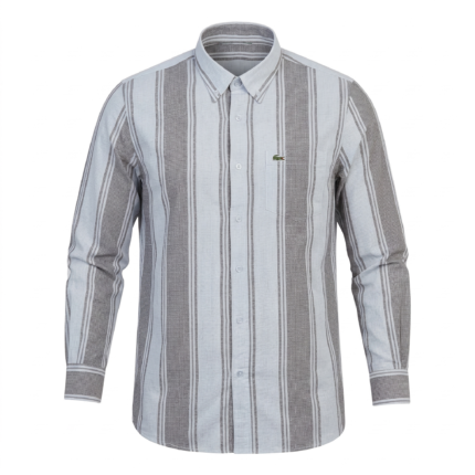 Lacoste Striped Casual Button-Up Shirt