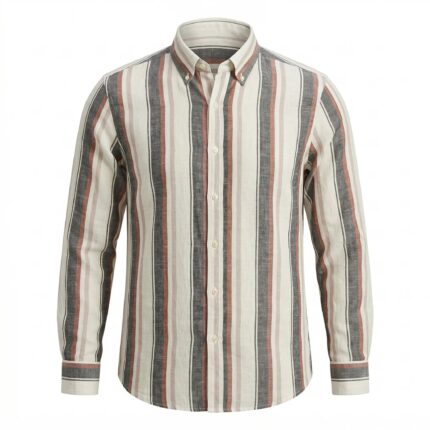 POLO Ralph Lauren Regular Fit Stripe Full Sleeve Linen Shirt