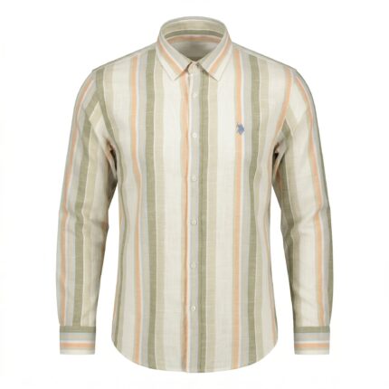 POLO Ralph Lauren Regular Fit Stripe Full Sleeve Linen Shirt