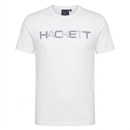 HACKETT Silver Mist Athletic Fit Short Sleeve Graphic Tee