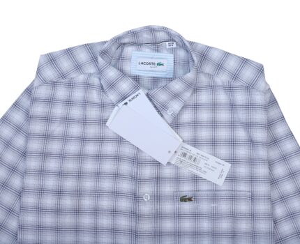 Lacoste Classic Fit Plaid Button-Up Shirt