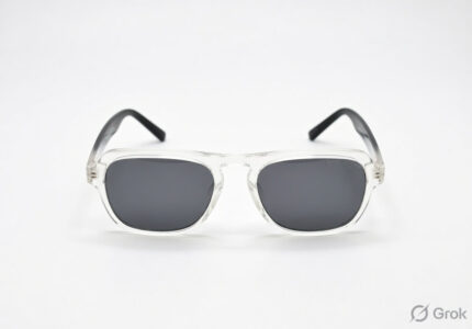 MARC JACOBS Celestial Crystal Retro Clear Frame Sunglasses with Onyx Lenses