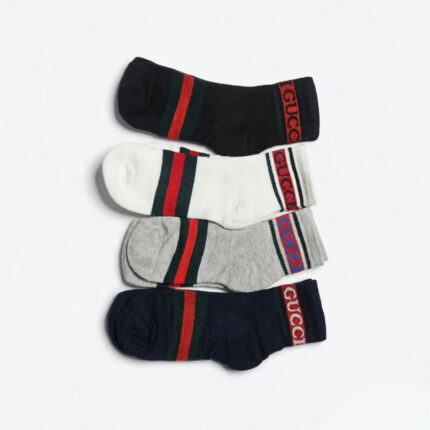 GUCCI Striped Cotton Blend Sock Set - 4 Pack