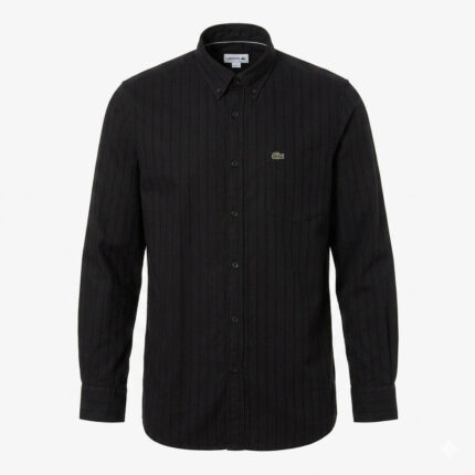 LACOSTE Midnight Onyx Slim Fit Long Sleeve Striped Shirt