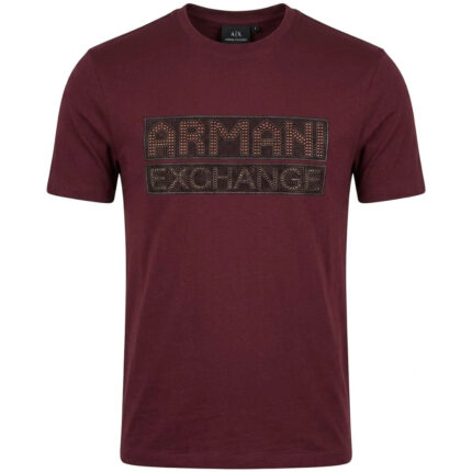 ARMANI EXCHANGE Crimson Velvet Slim Fit Short Sleeve T-Shirt