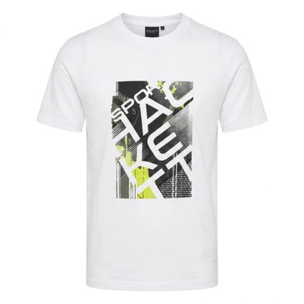 HACKETT Luminous Lime Contemporary Fit Short Sleeve Graphic Tee