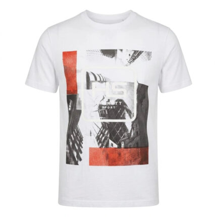 HACKETT Radiant Pearl Graphic Print Short Sleeve T-Shirt