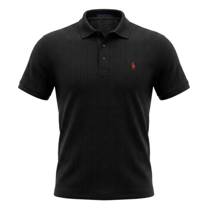 Polo by Ralph Lauren Classic Stripe Black Polo Shirt
