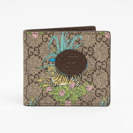 GUCCI Signature Brown Leather Wallet