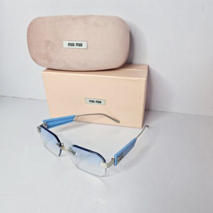 MIU MIU Celestial Aqua Chic Eyewear with Luxe Case