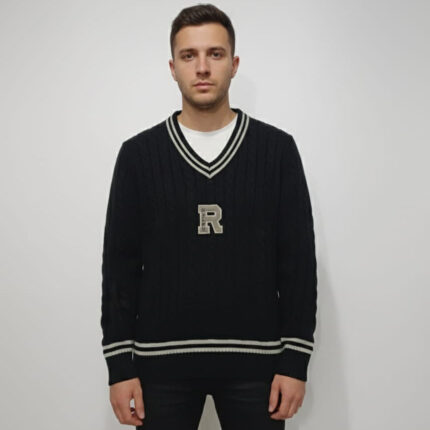 Polo Ralph Lauren Classic Cable Knit V-Neck Sweater