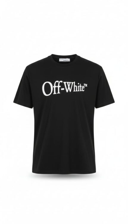 OFF-WHITE™ Obsidian Velvet Luxe Fit Short Sleeve Graphic Tee